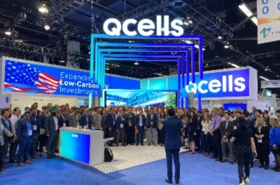 Qcells display at an event