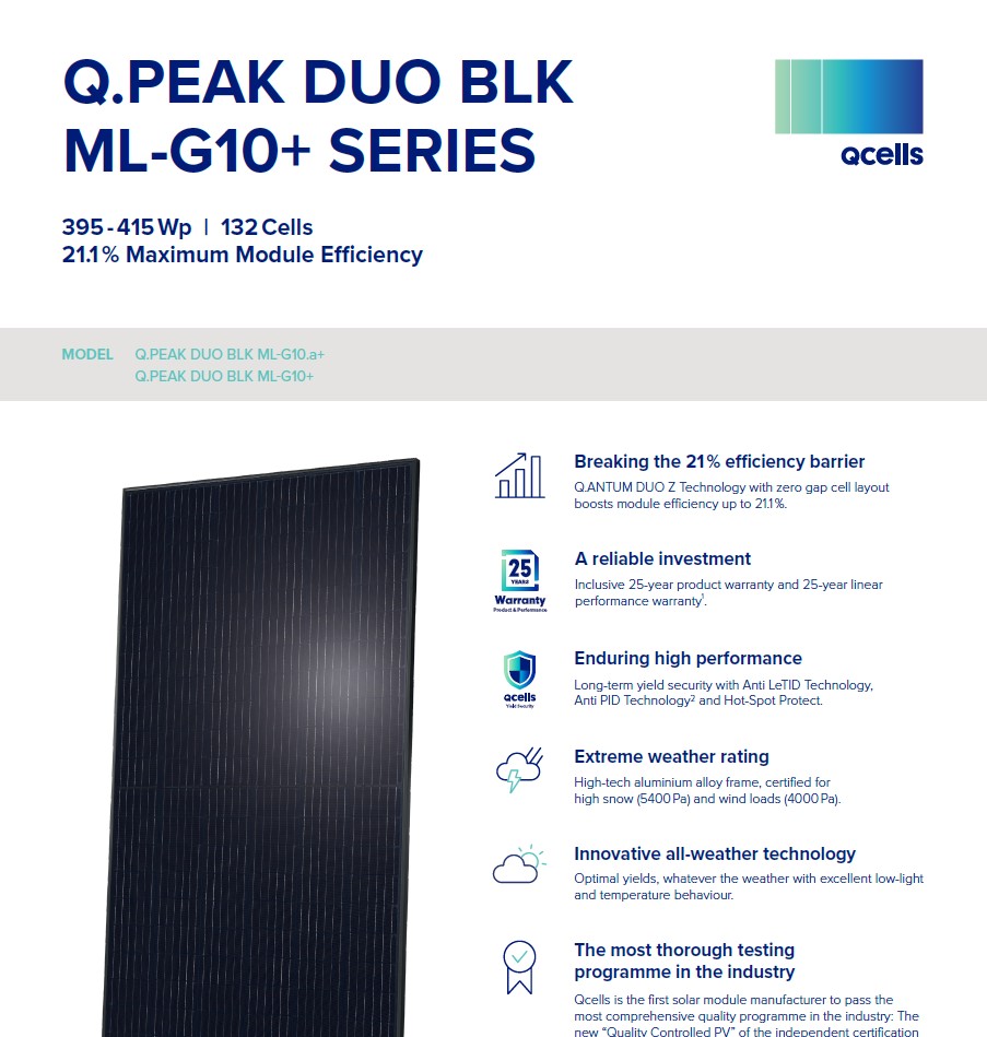 Q.PEAK DUO BLK ML-G10+ Series 385-415W
