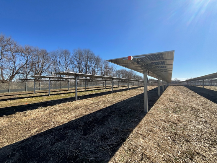 A Summit Ridge Energy community solar project located in Momence, Illinois using domestically manufactured Qcells panels.