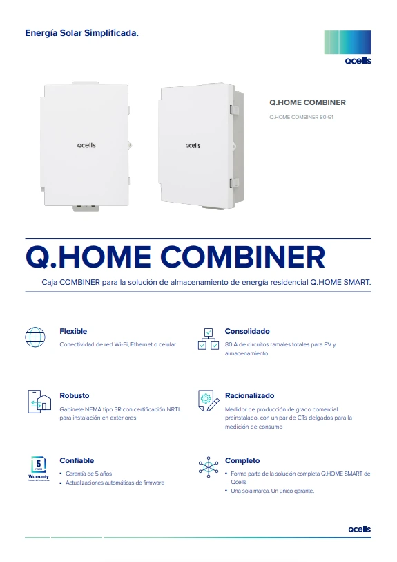 Qcells Data sheet Q.HOME COMBINER 2024 08 Rev01 ES