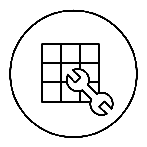 panel and wrench icon